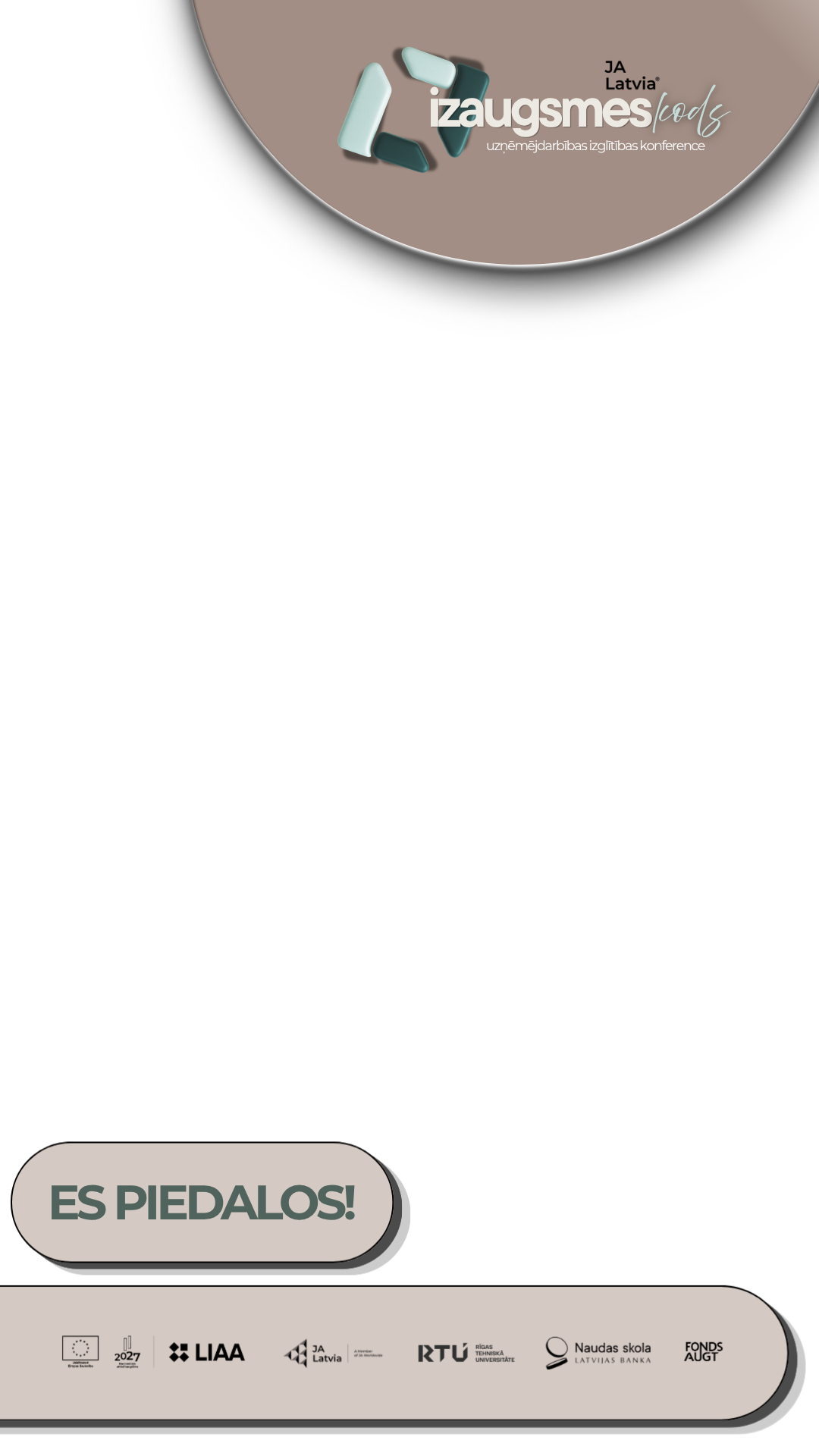 Izaugsmes kods 2026 Instagram stāsta rāmītis ar konferences logotipu